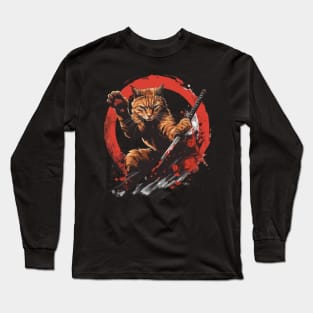 Cat Ninja Secrets Whiskered Mastery Long Sleeve T-Shirt